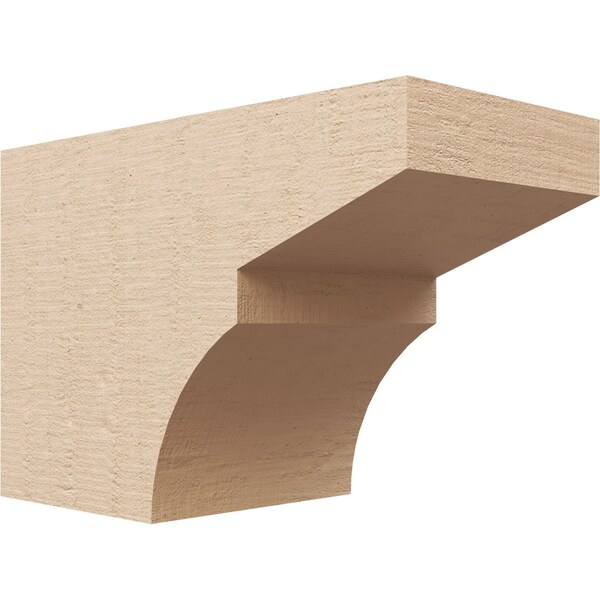 Ekena Millwork 6in. W x 8in. H x 12in. L Monterey Woodgrain TimberThane Rafter Tail, Primed Tan RFTUR06X08X12MONRCPR - main